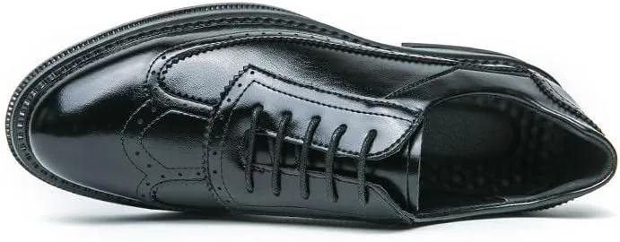 Santimon Men's Wingtip Brogue Oxford Shoes Lace Up Leather Dress Shoes Formal Business Oxford Derby Shoes