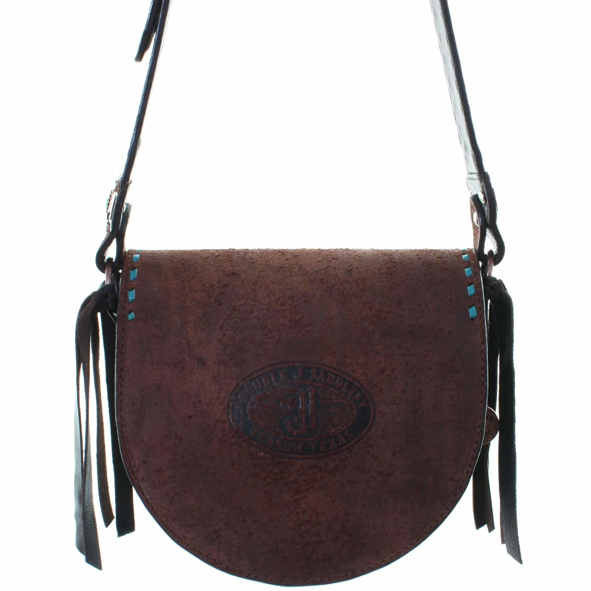 SB24A - Brown Rough Out Saddle Bag