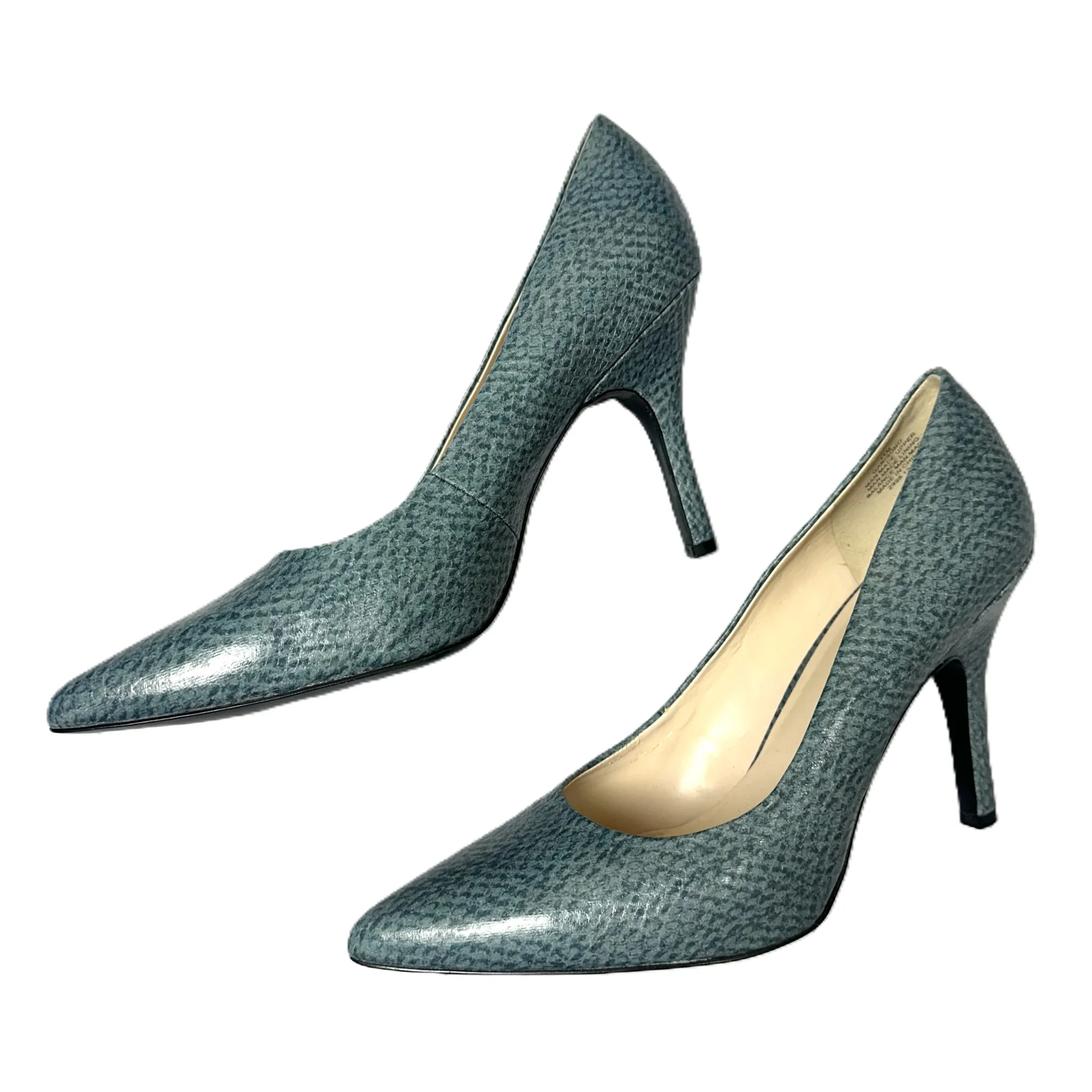 Shoes Heels Stiletto By Nine West In Blue, Size: 11
