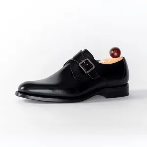 Single Buckle Monk Schwarz