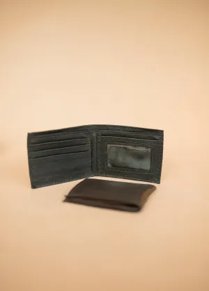 Small Bifold Wallet with Window - Kangaroo