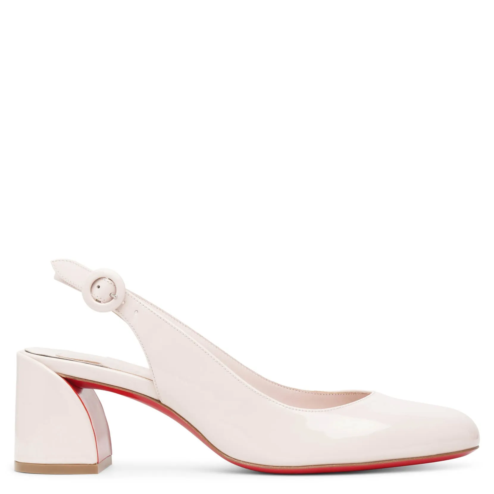 So Jane sling 55 beige patent pumps
