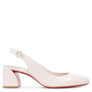 So Jane sling 55 beige patent pumps