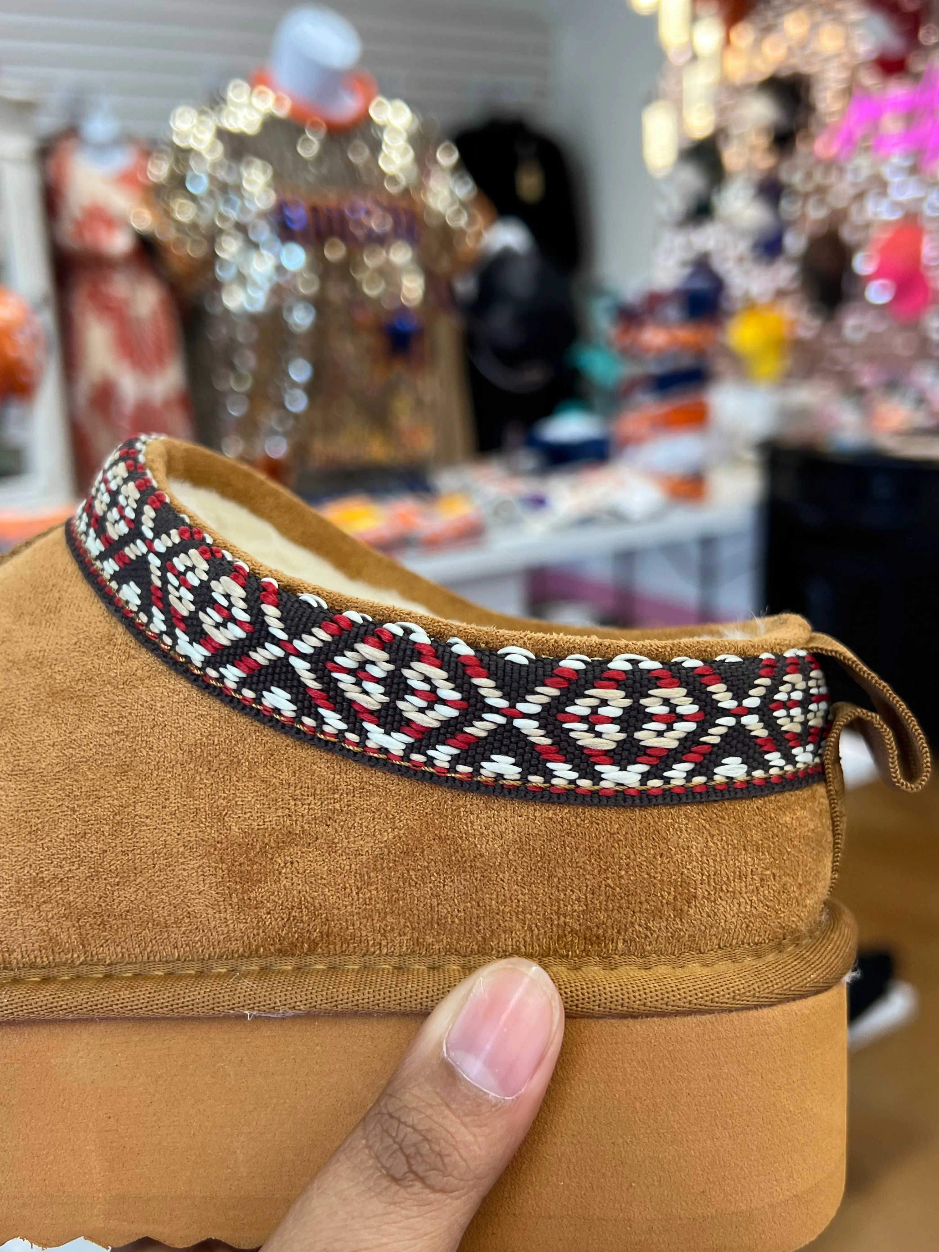 Soda Eagle Slip On Tan Faux Fur