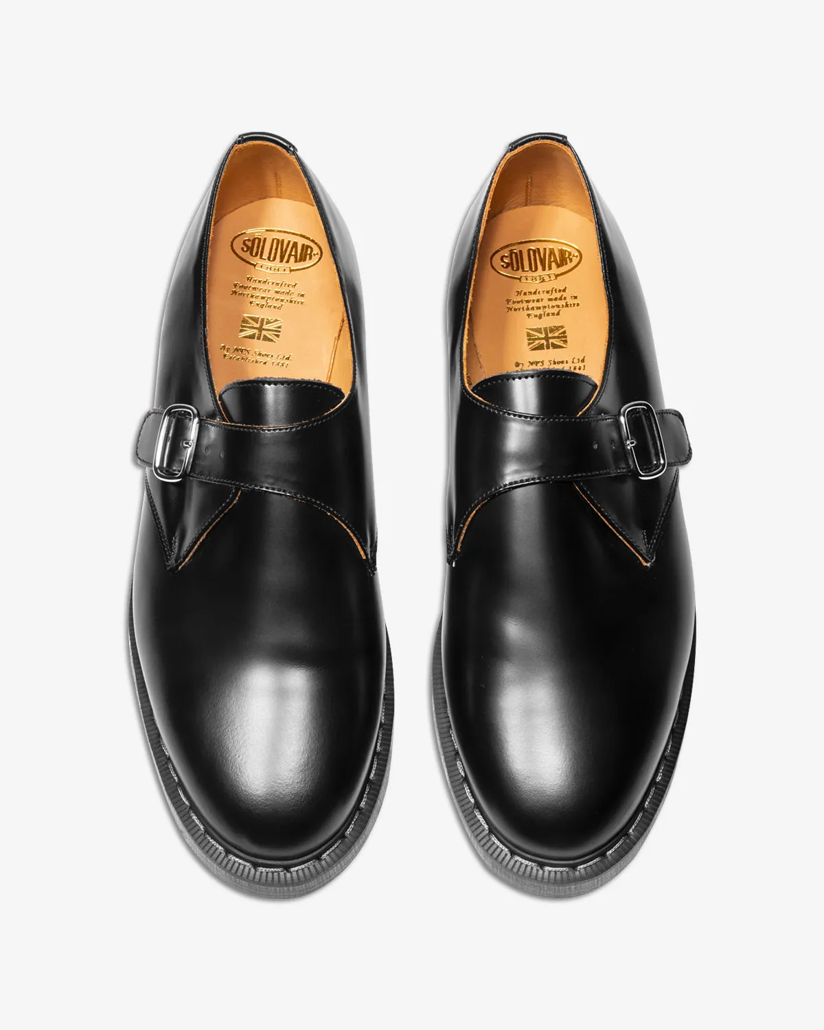 Solovair Single Buckle Monk Shoe