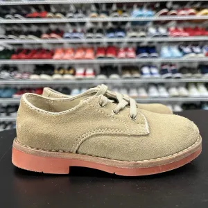 Sperry Top Sider Caspian Tan Suede Oxford Childrens Dress Shoes Size 7.5