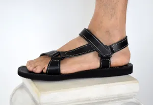 Sports Leather sandals for Men, Summer men shoes, Men flats.