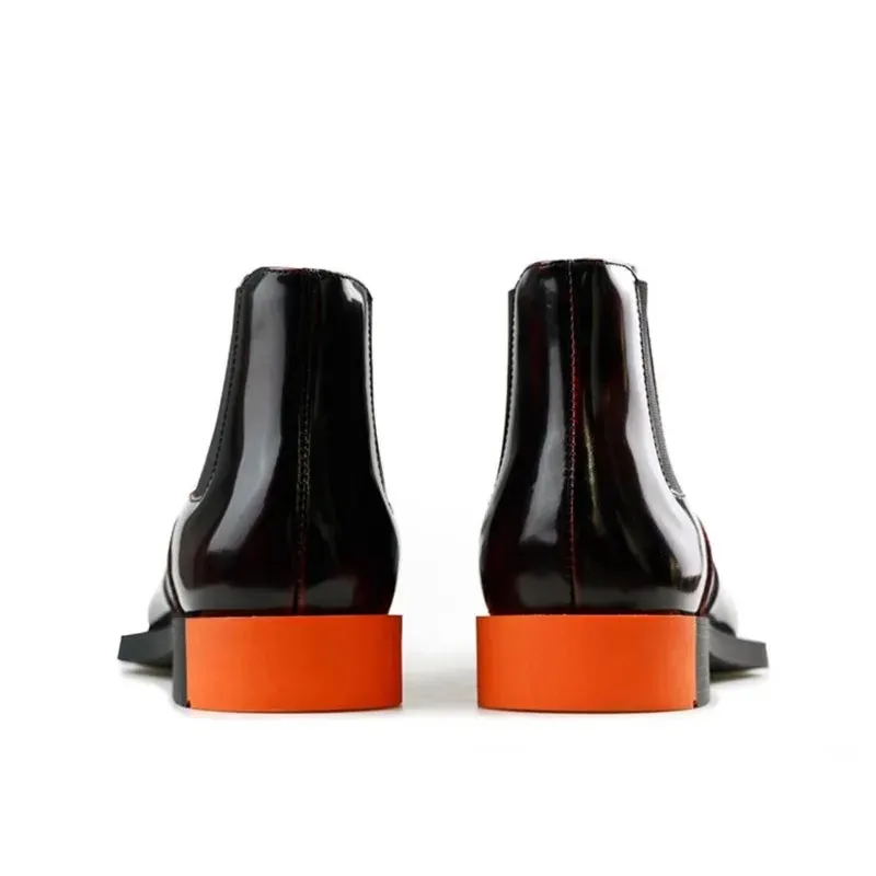 Square Toe Chelsea Boots