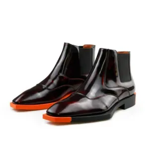 Square Toe Chelsea Boots