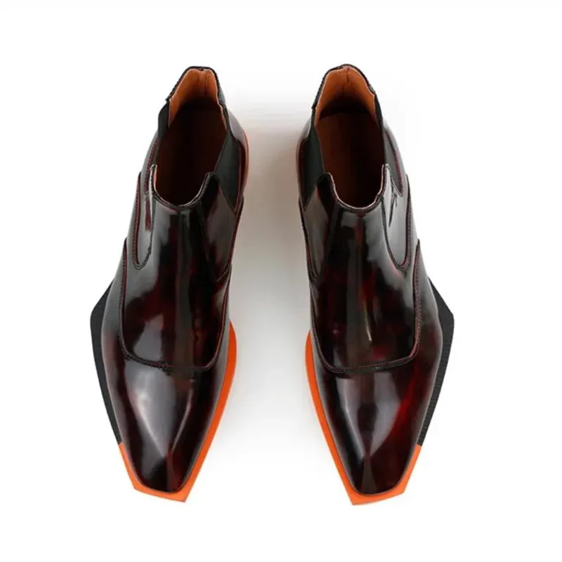 Square Toe Chelsea Boots