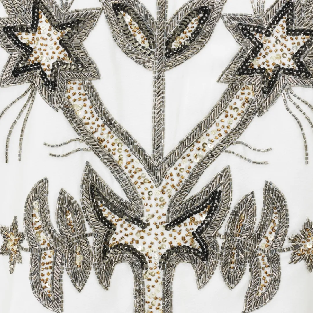 Starry Night Beaded Tuxedo Jacket