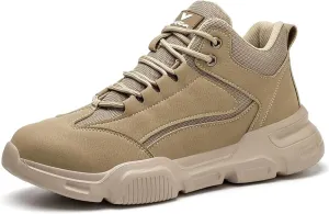 Steel Toe Shoes for Men Women Composite Toe Work Sneakers Indestructible Safety Tennis Shoes Lightweight Breathable Construction Sneakers Puncture Proof Air Cushion Ergonomic Design