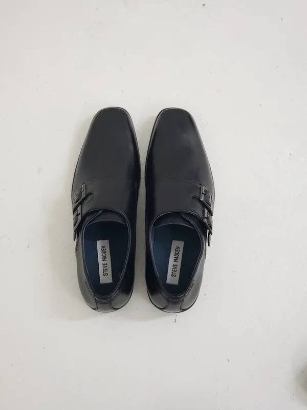 Steve Madden Men's Devito Oxford Shoes Black Leather