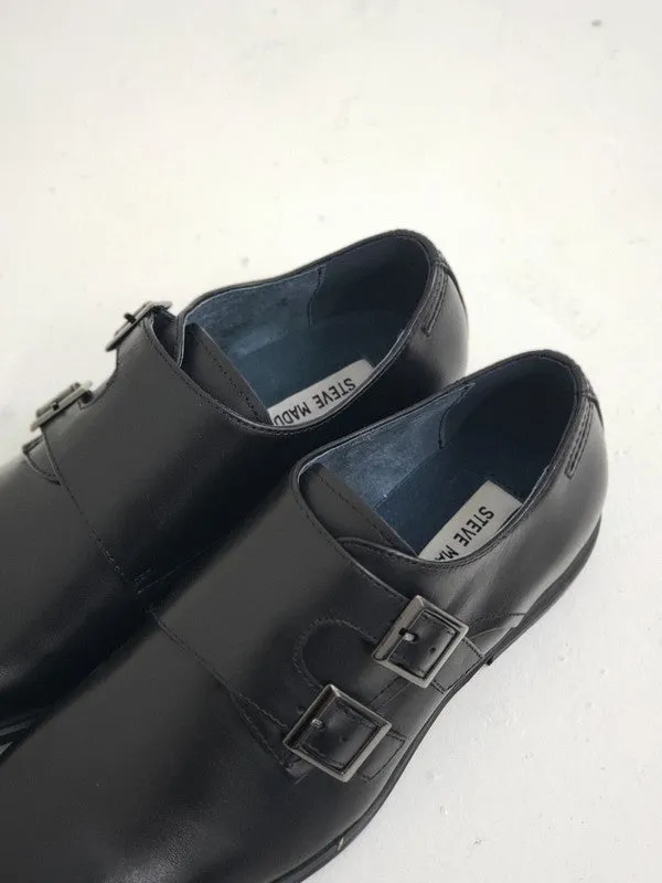 Steve Madden Men's Devito Oxford Shoes Black Leather