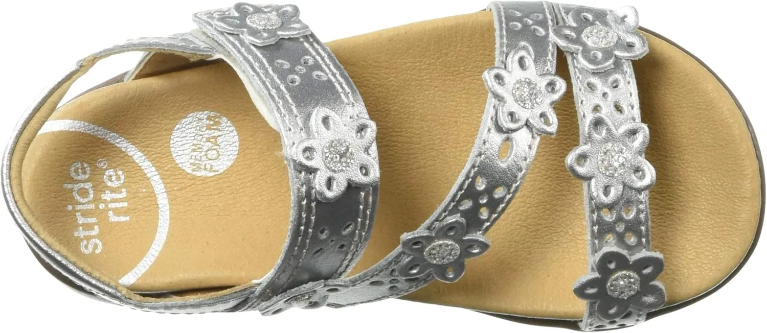 Stride Rite Unisex-Child SRTech Evie Embellished Sandal