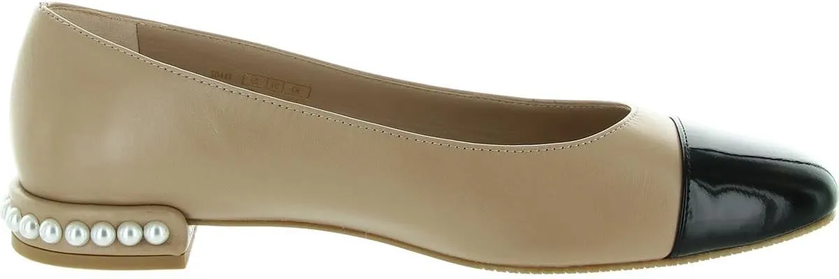 Stuart Weitzman Womens Pearl Flat Embellished Ballet Flats