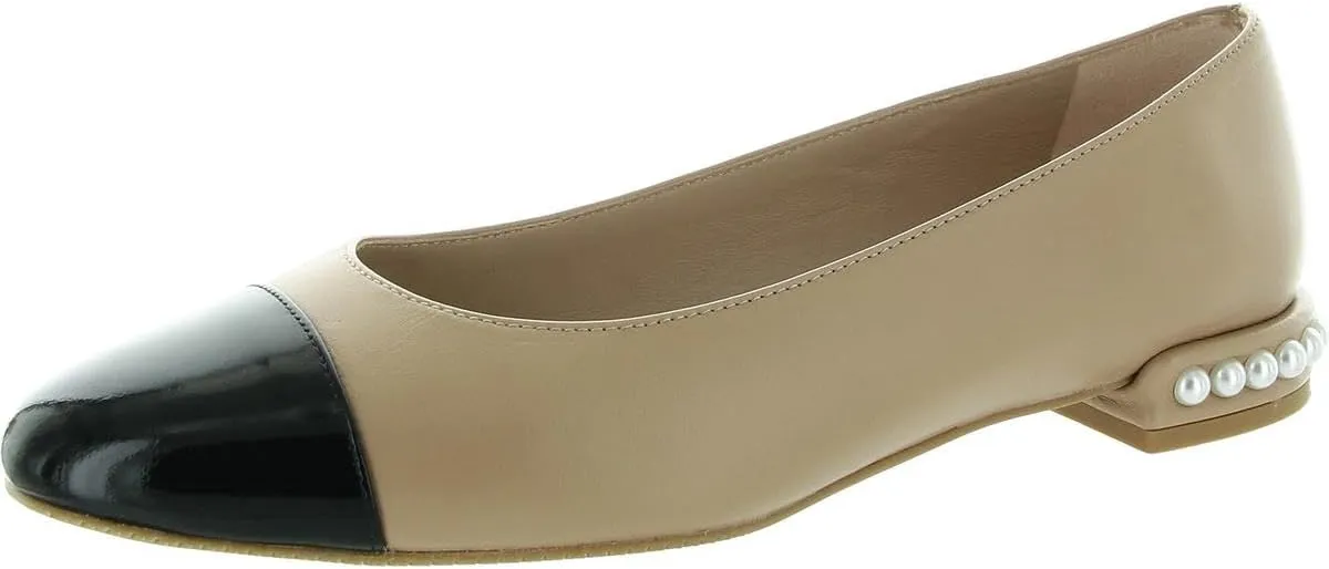 Stuart Weitzman Womens Pearl Flat Embellished Ballet Flats