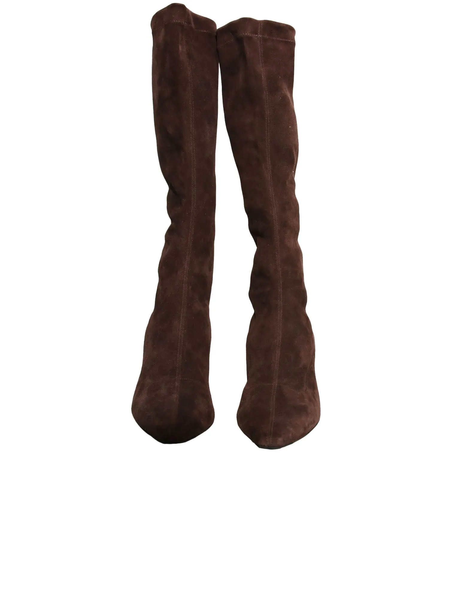 Suede Knee-High Boots