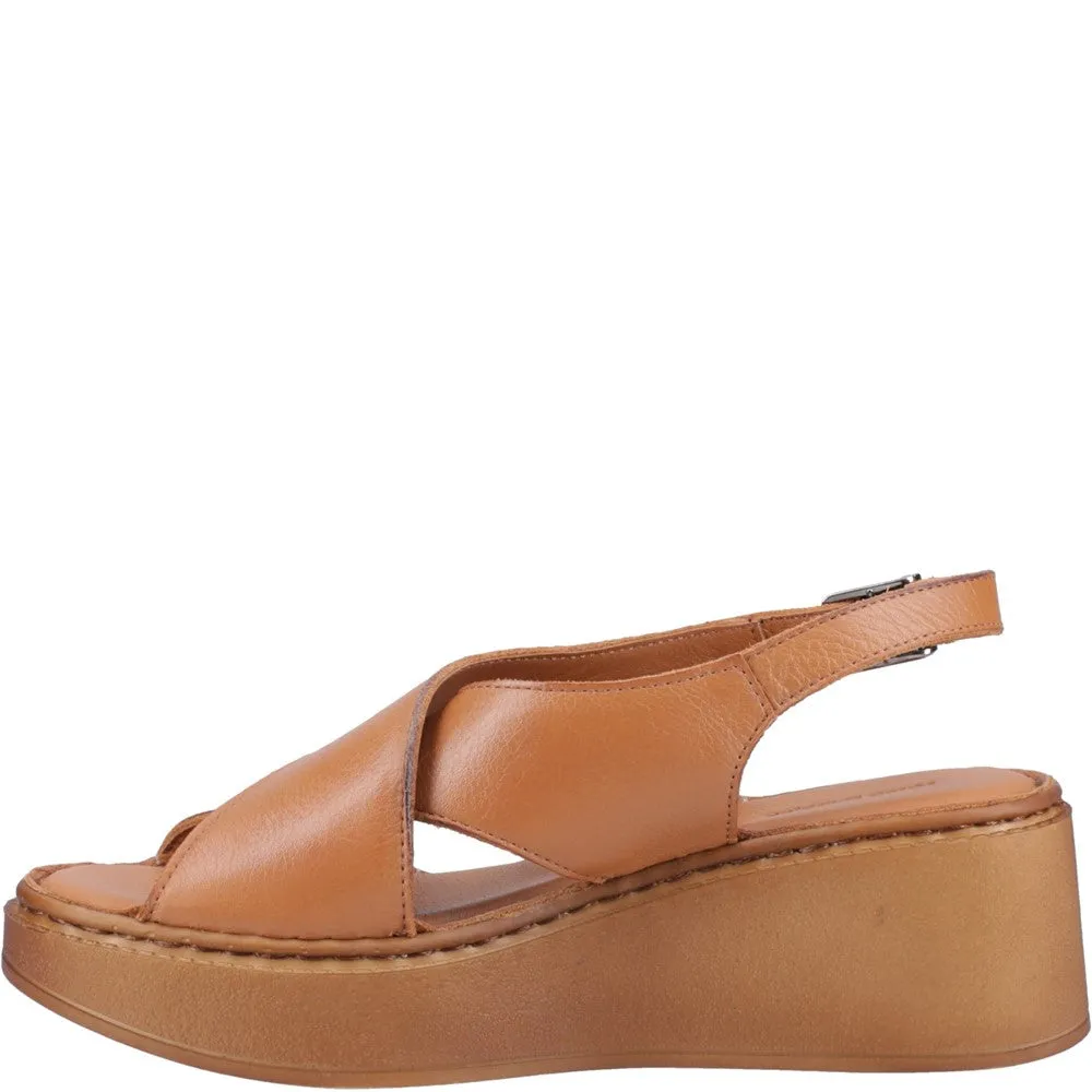 Tan Bex Wedge Sandals