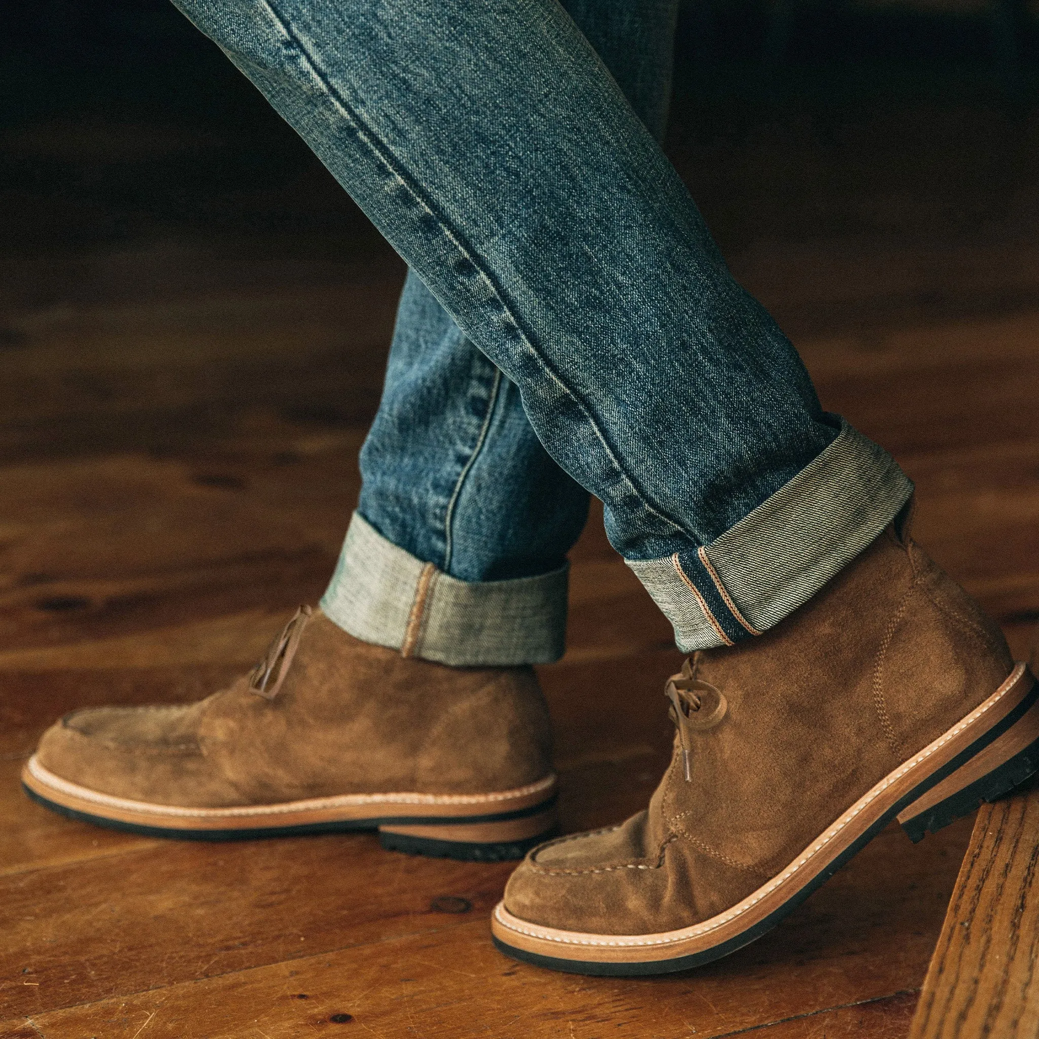 The Forester Chukka in Mushroom Suede