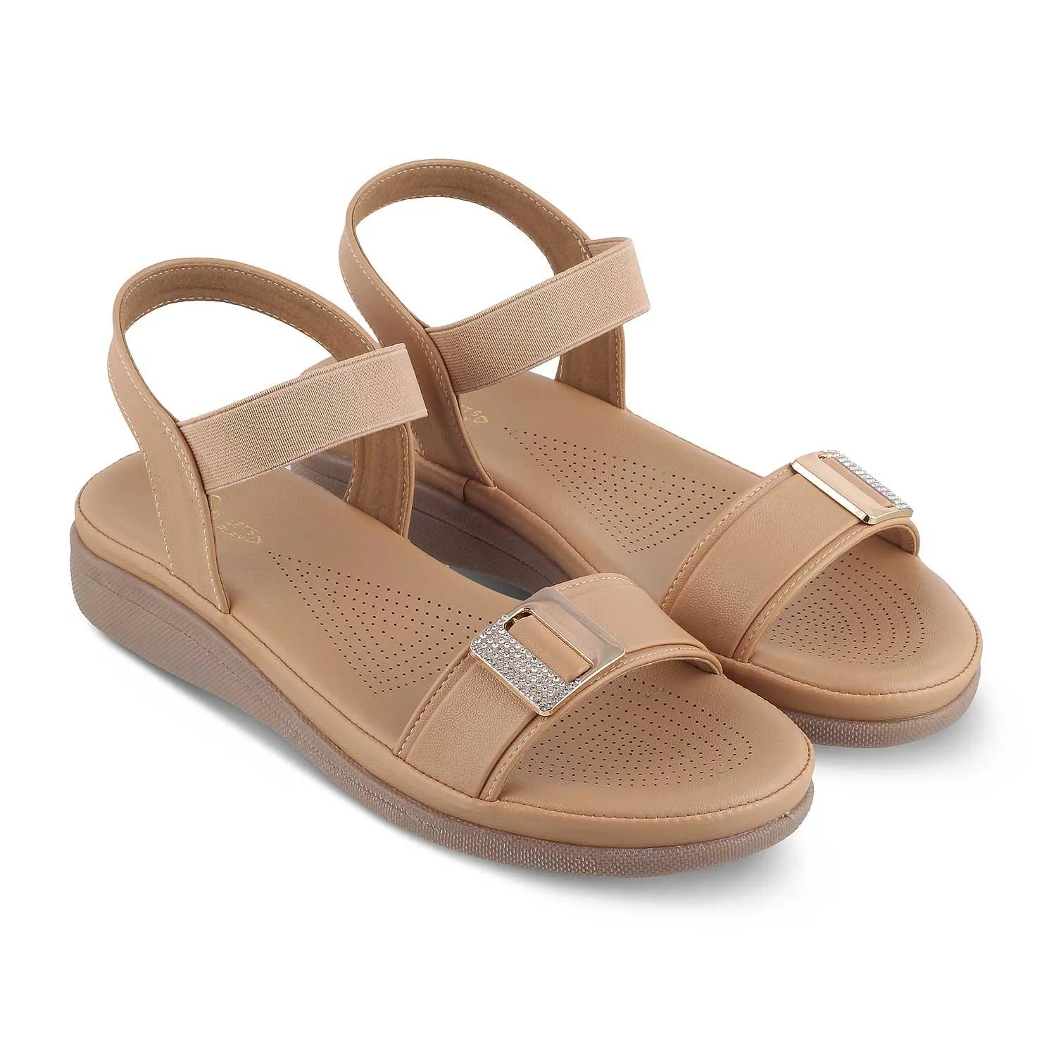 The Stepi TMS-1 Beige Women's Casual Flats Tresmode