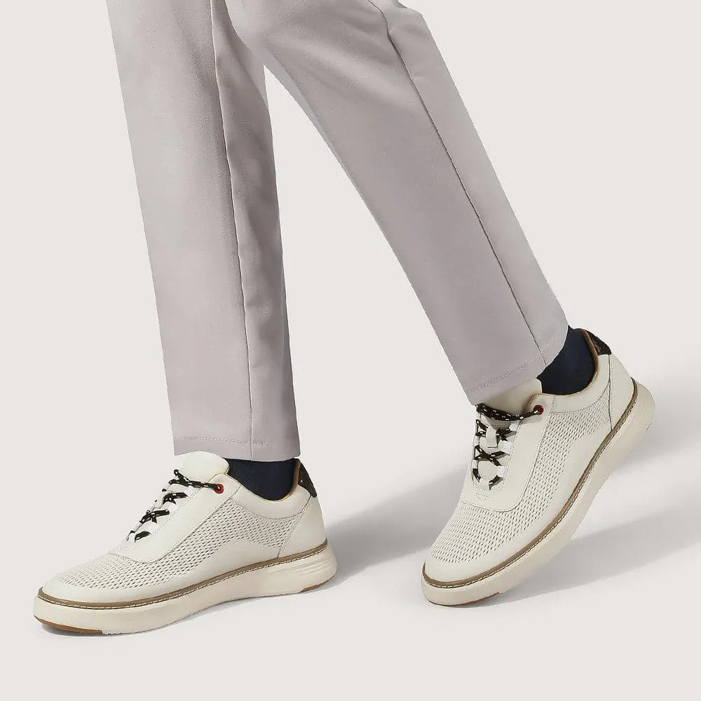 This item only ships to the United States - 6 CM / 2.36 Inches CMR CHAMARIPA High Elevator Shoes - Beige Casual Sneakers for Men - Elevate Your Height