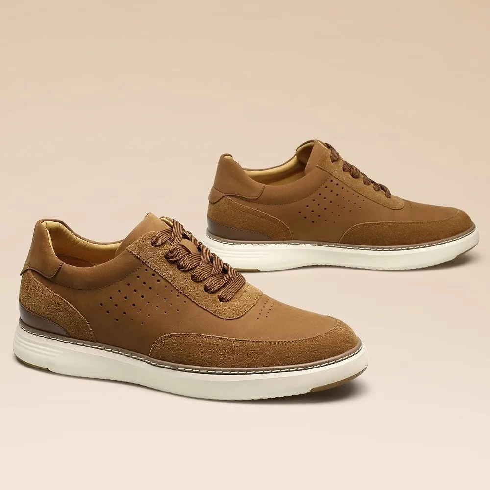 This item only ships to the United States - 6 CM/2.36 Inches CMR CHAMARIPA Height Increasing Shoes Stylish Brown Men's Casual Shoes