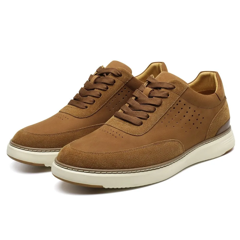 This item only ships to the United States - 6 CM/2.36 Inches CMR CHAMARIPA Height Increasing Shoes Stylish Brown Men's Casual Shoes