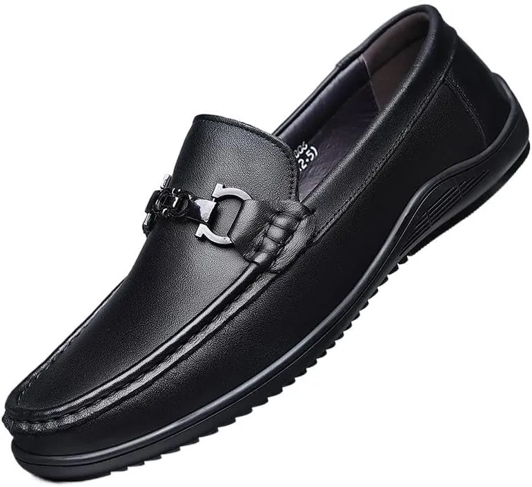 Timeless Men's Plain Toe Derby Shoes in Full-Grain Leather with Slip-Resistant Rubber Outsole