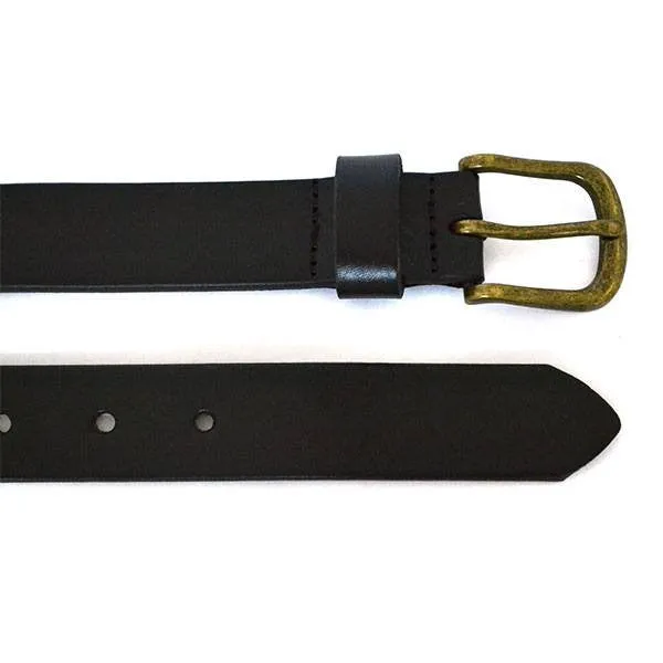 TOBEN - Mens Brown Genuine Leather Dress Belt