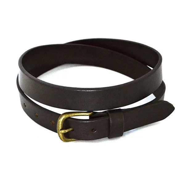 TOBEN - Mens Brown Genuine Leather Dress Belt