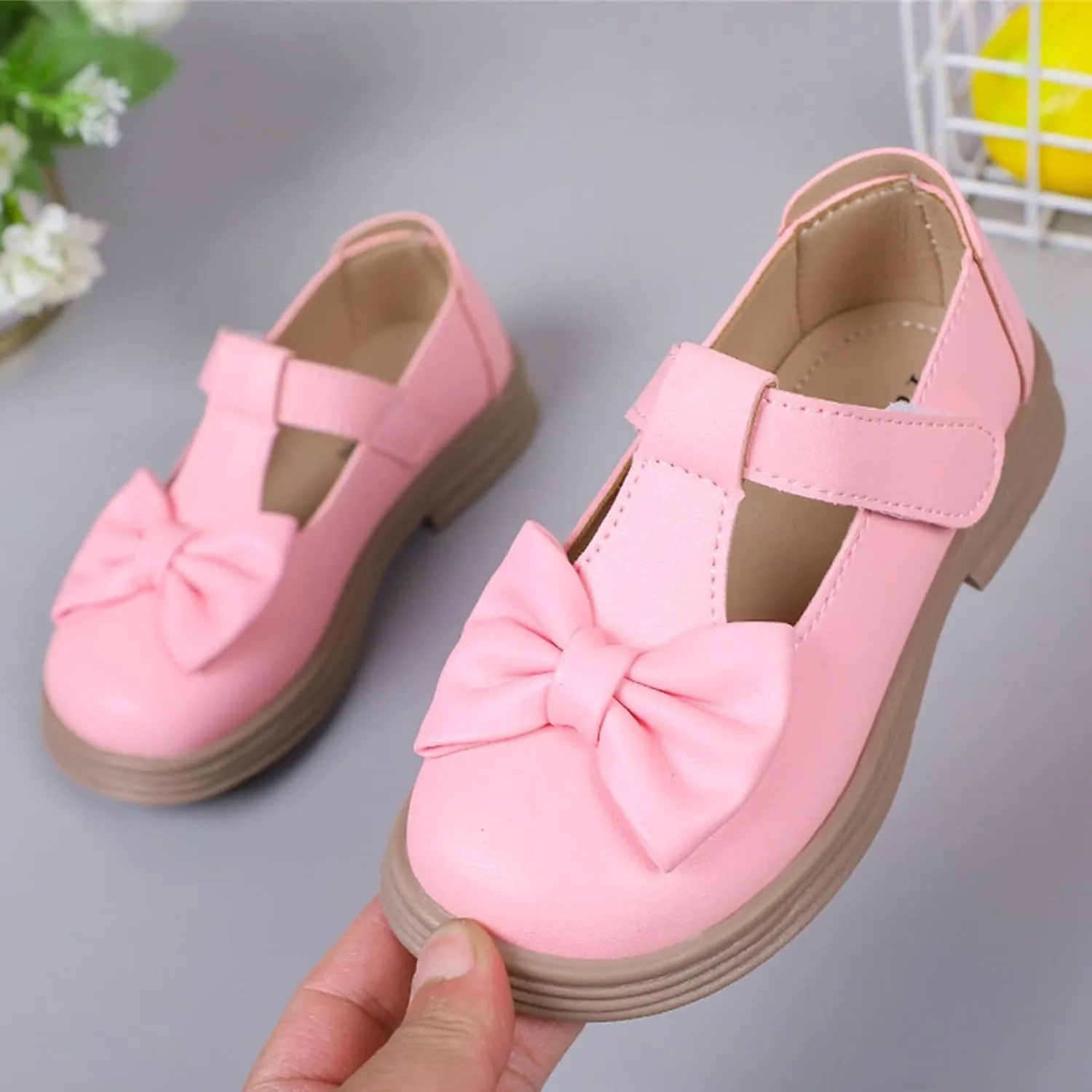 Toddler Girl Mary Jane Dress Shoes Kids Platform Uniform Shoes School Oxford Flats for Girl Toddler Girl Church Shoes