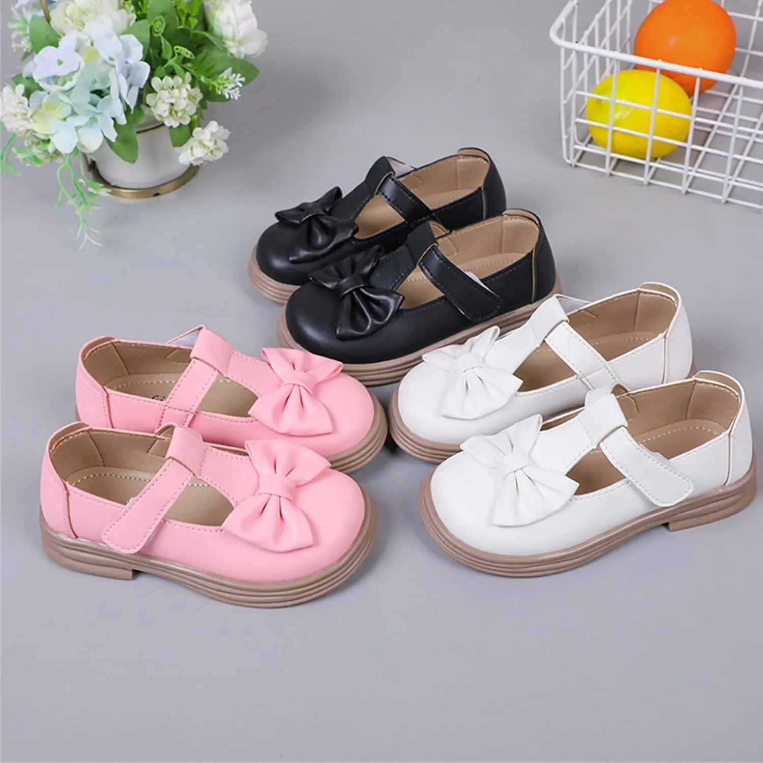 Toddler Girl Mary Jane Dress Shoes Kids Platform Uniform Shoes School Oxford Flats for Girl Toddler Girl Church Shoes