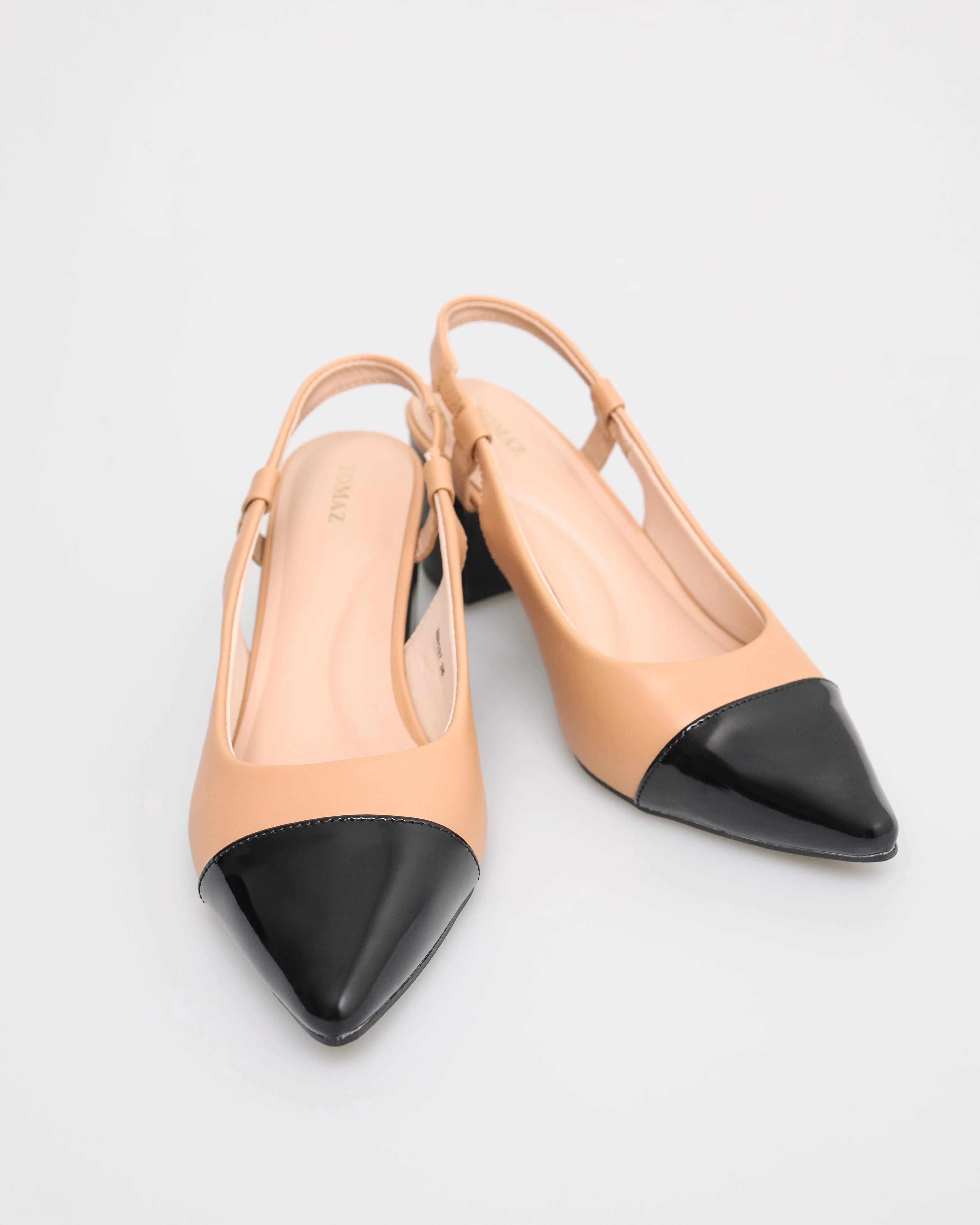 Tomaz NN197 Ladies Cap Toe Slingback Heels