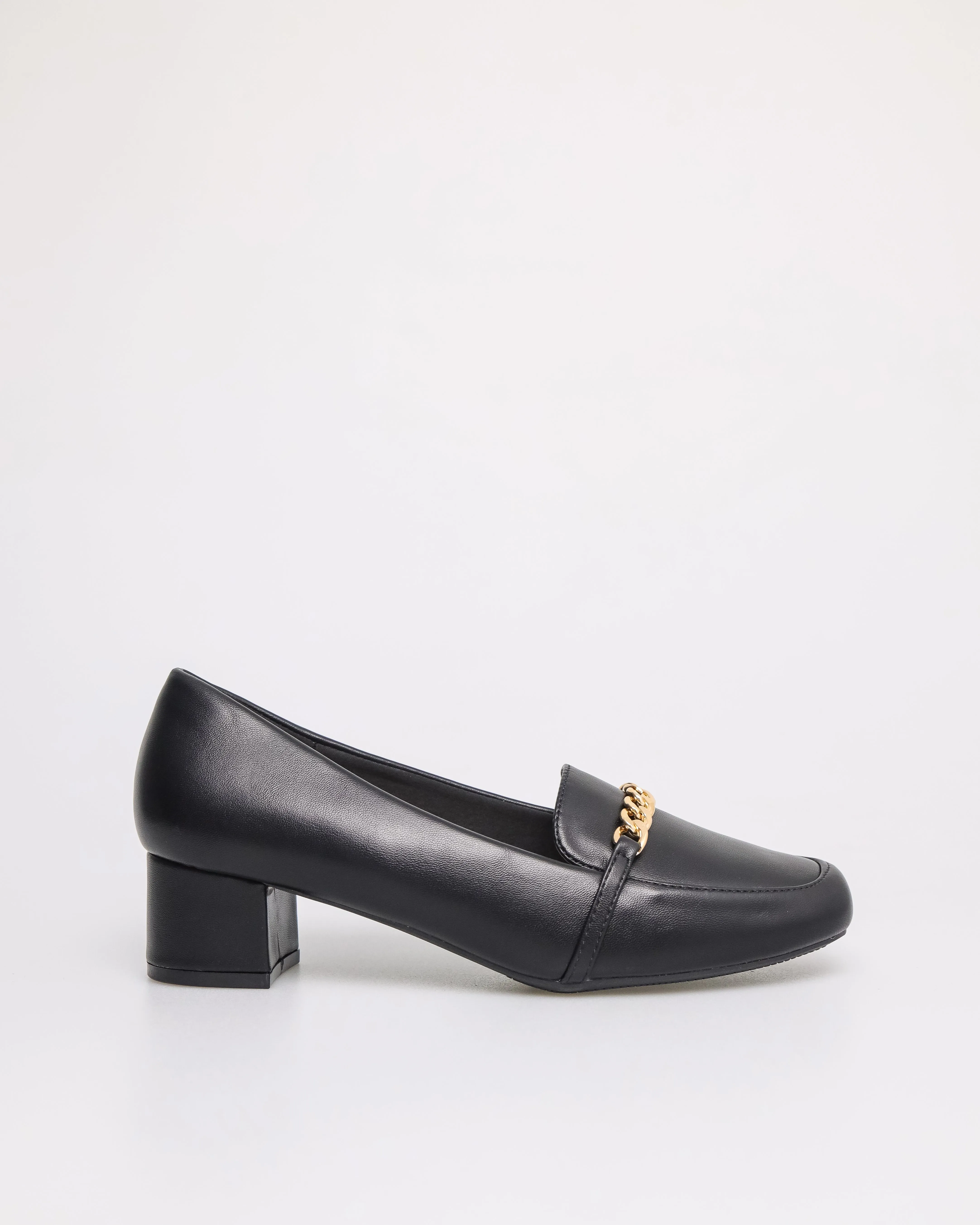 Tomaz NN205 Ladies Chained-Buckle Heeled Loafer