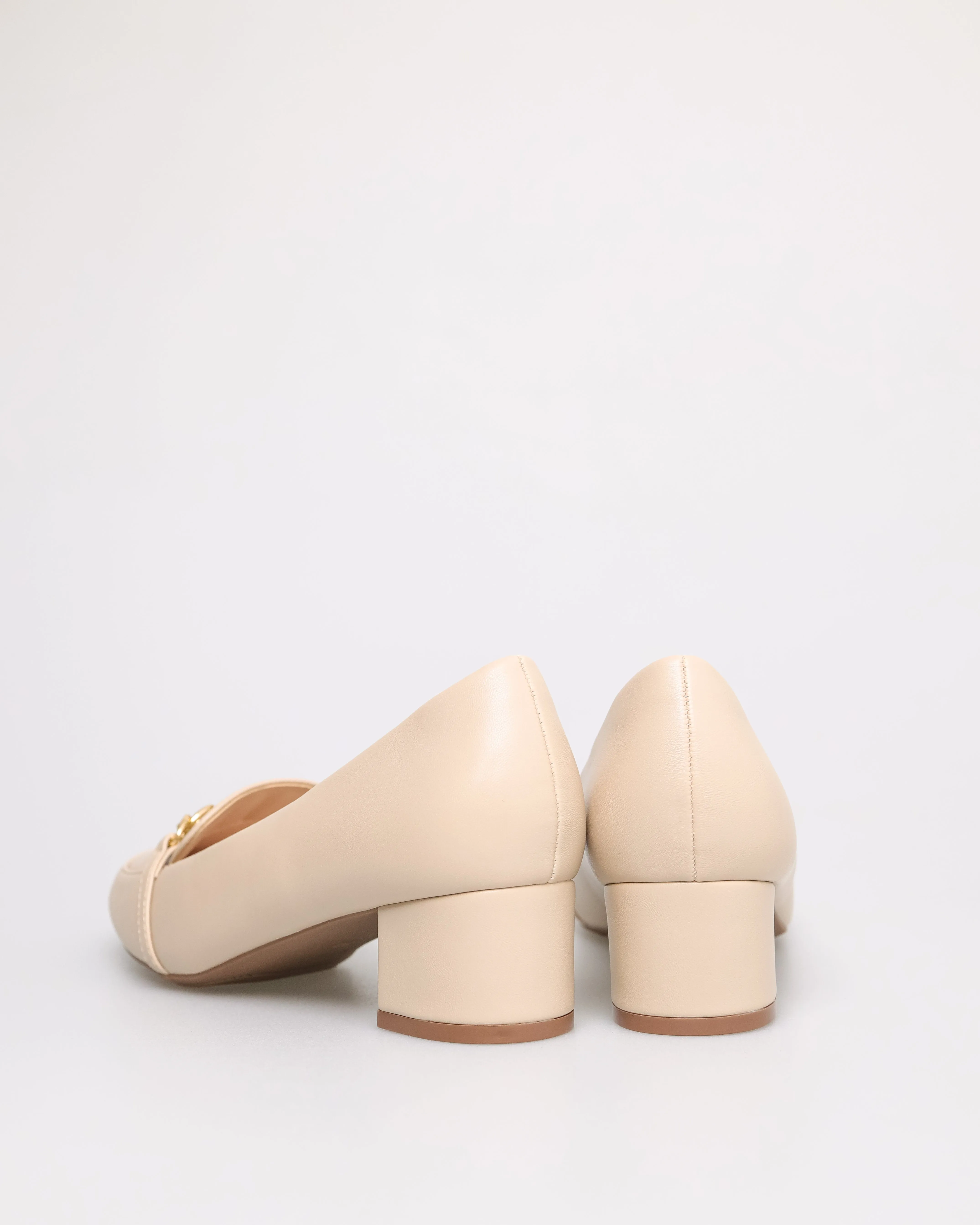 Tomaz NN205 Ladies Chained-Buckle Heeled Loafer