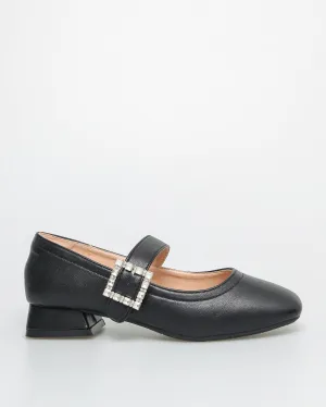 Tomaz NN303 Ladies Ballerina Buckle Low Heels