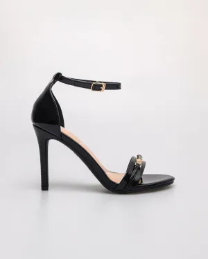 Tomaz NN349 Ladies Ankle Strap Glittery Heels