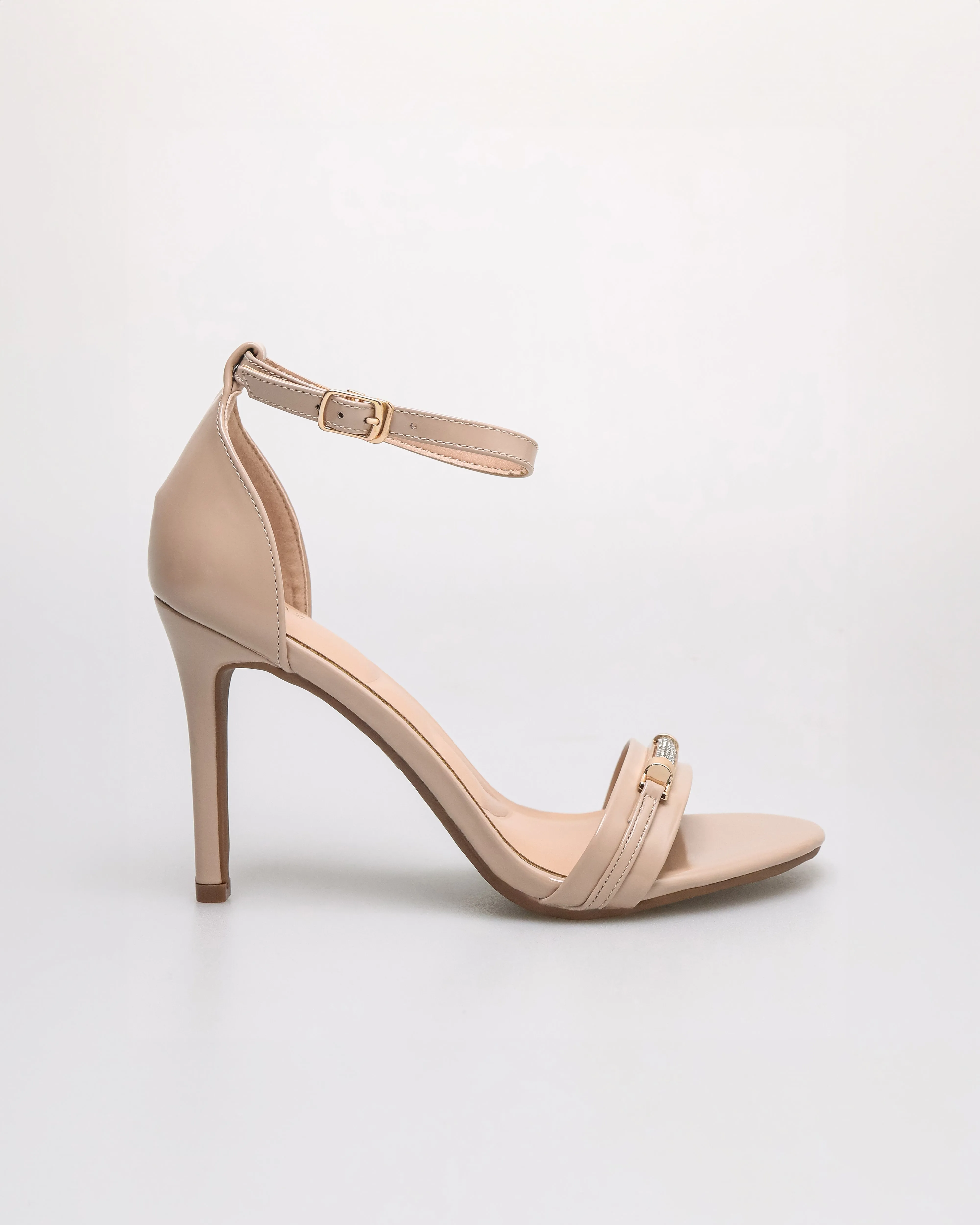 Tomaz NN349 Ladies Ankle Strap Glittery Heels