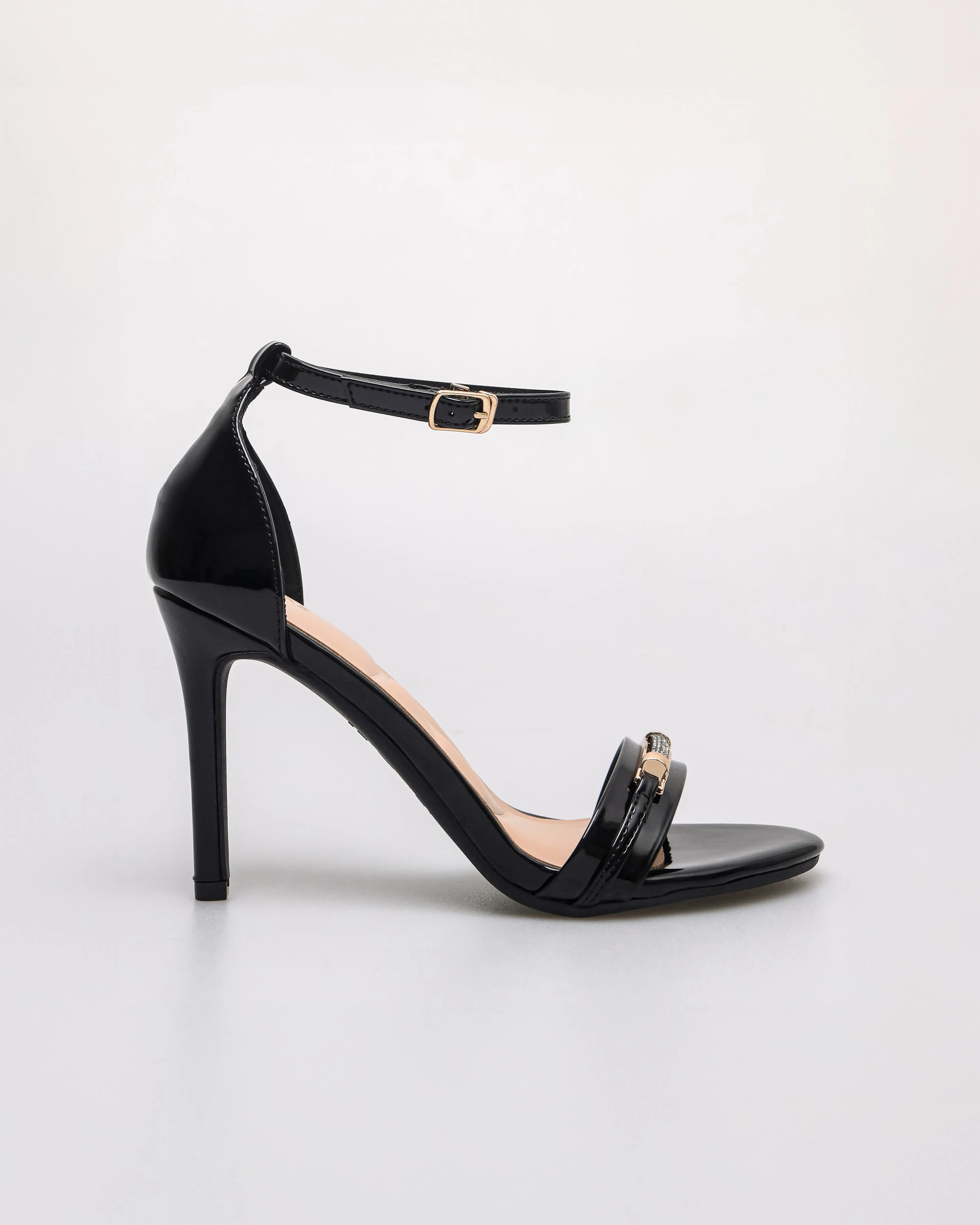 Tomaz NN349 Ladies Ankle Strap Glittery Heels