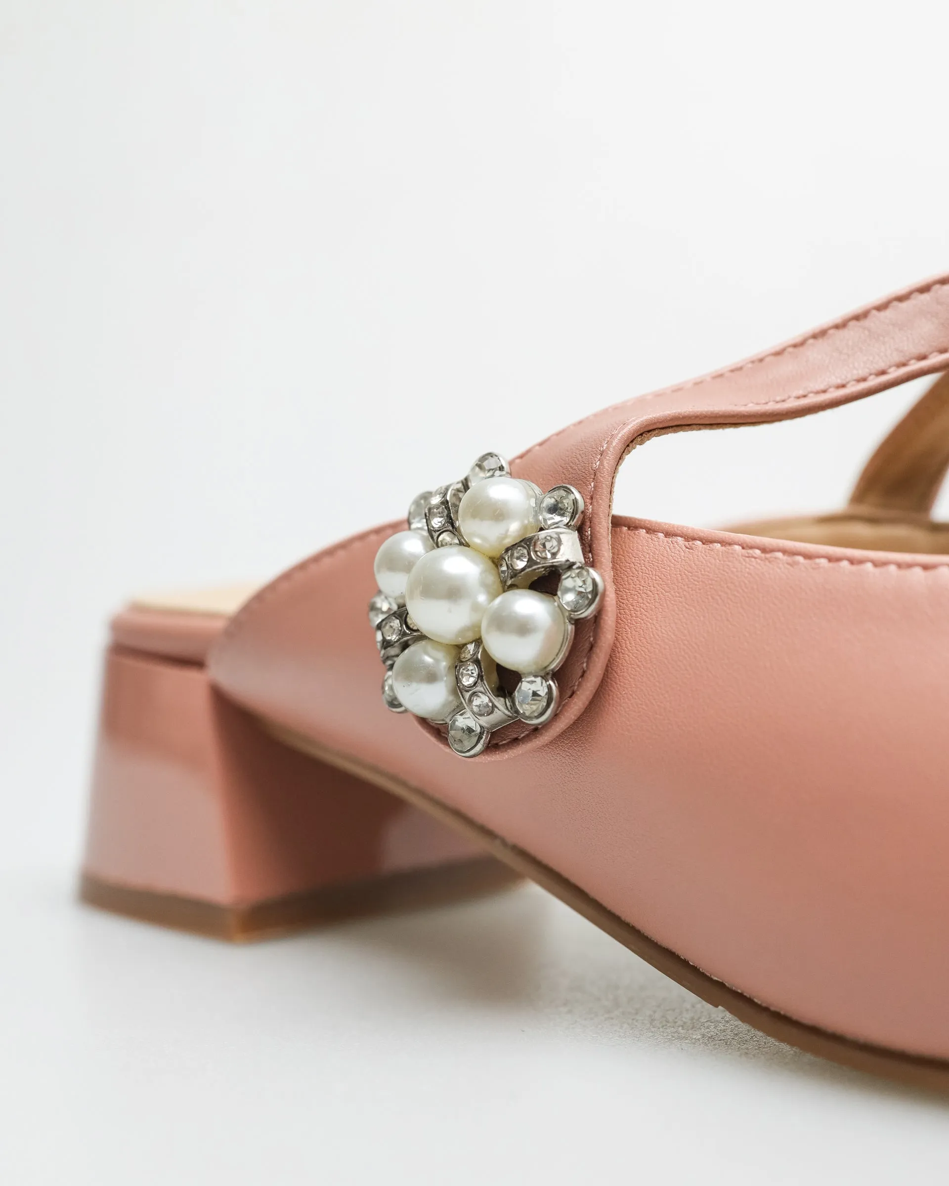 Tomaz YX110 Ladies Flower Gem Heels