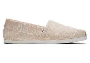 TOMS Womens Alpargata Seashell Print - Peony Foil