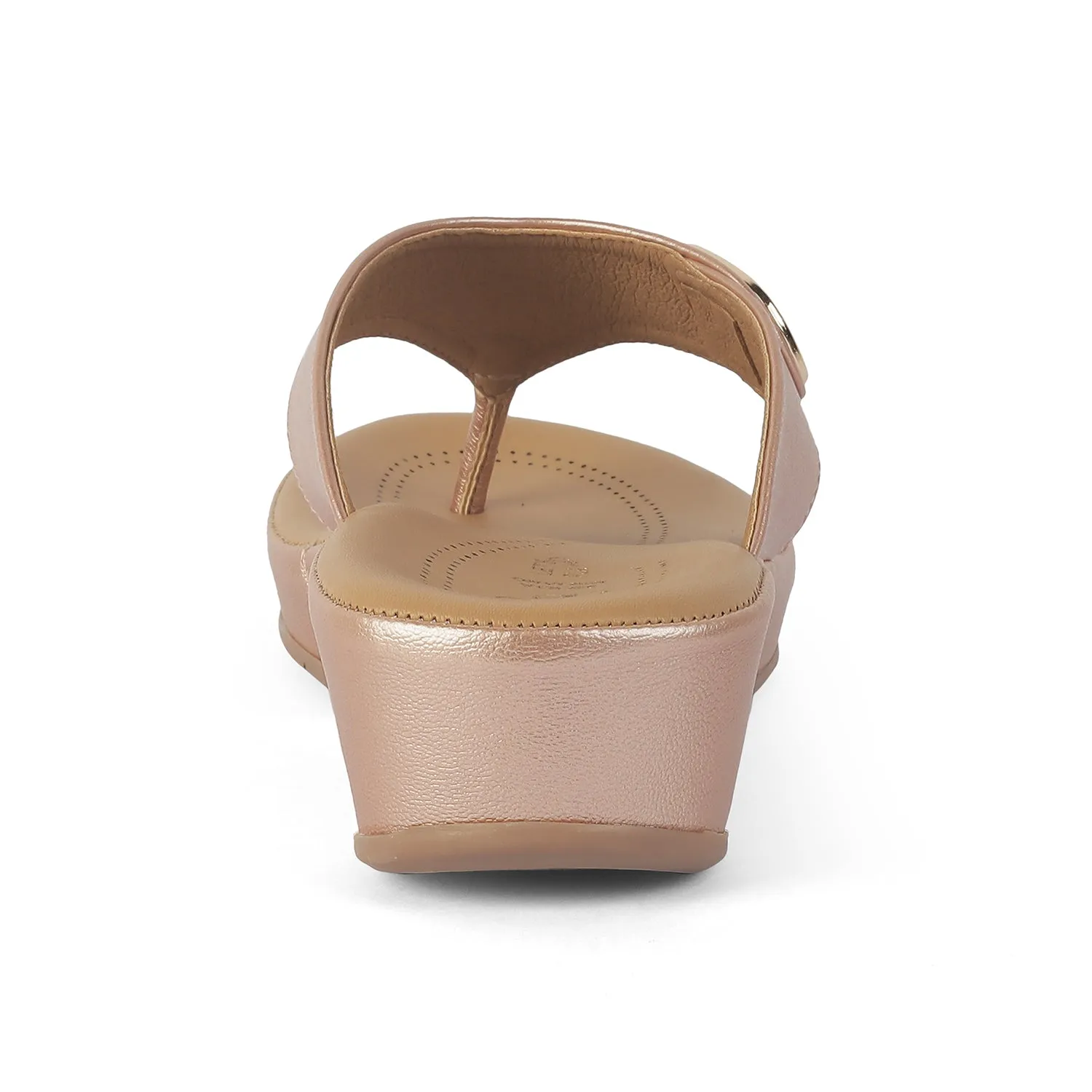 Tresmode Vantaa Champagne Women's Dress Platform Flats