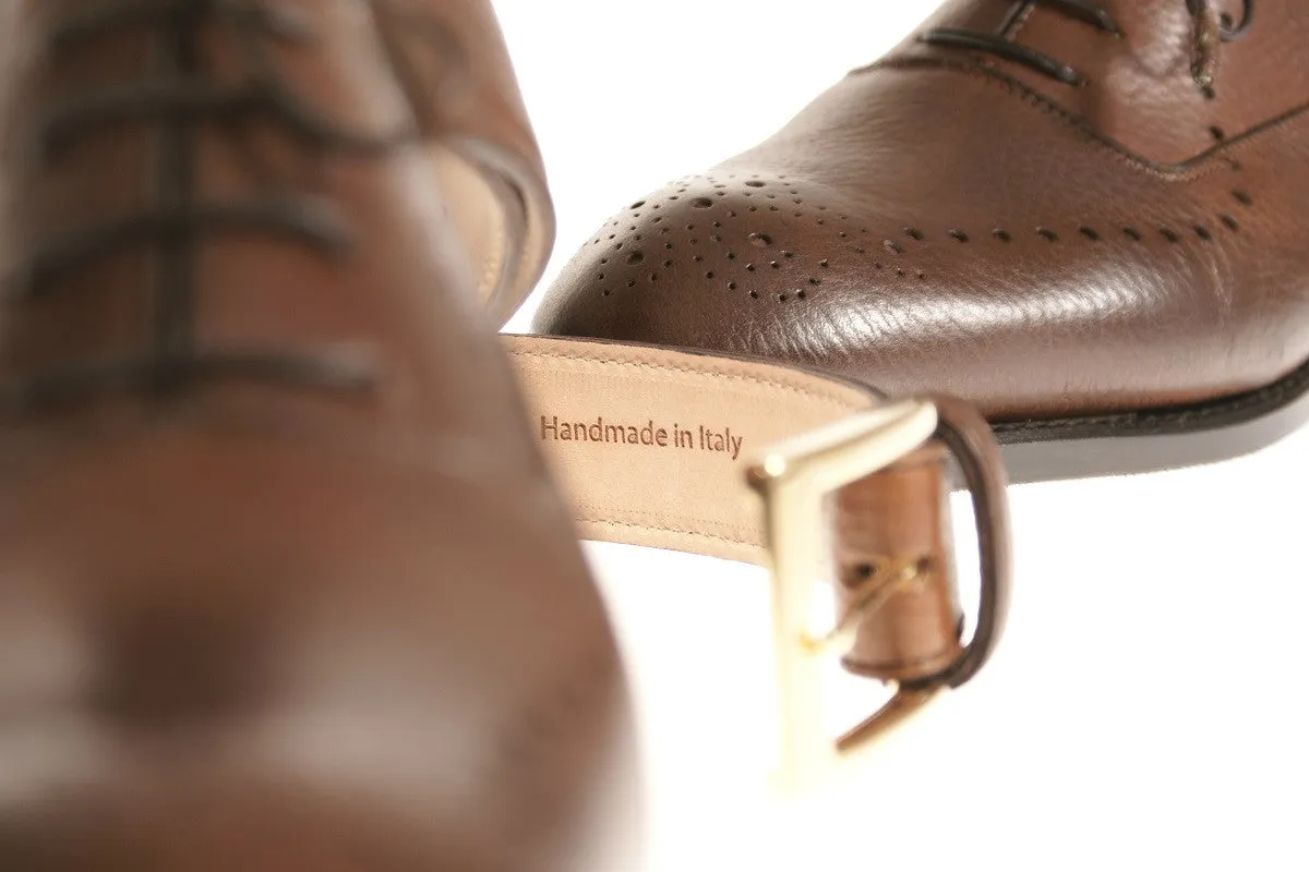 Treviso Deer Leather Oxford Shoes