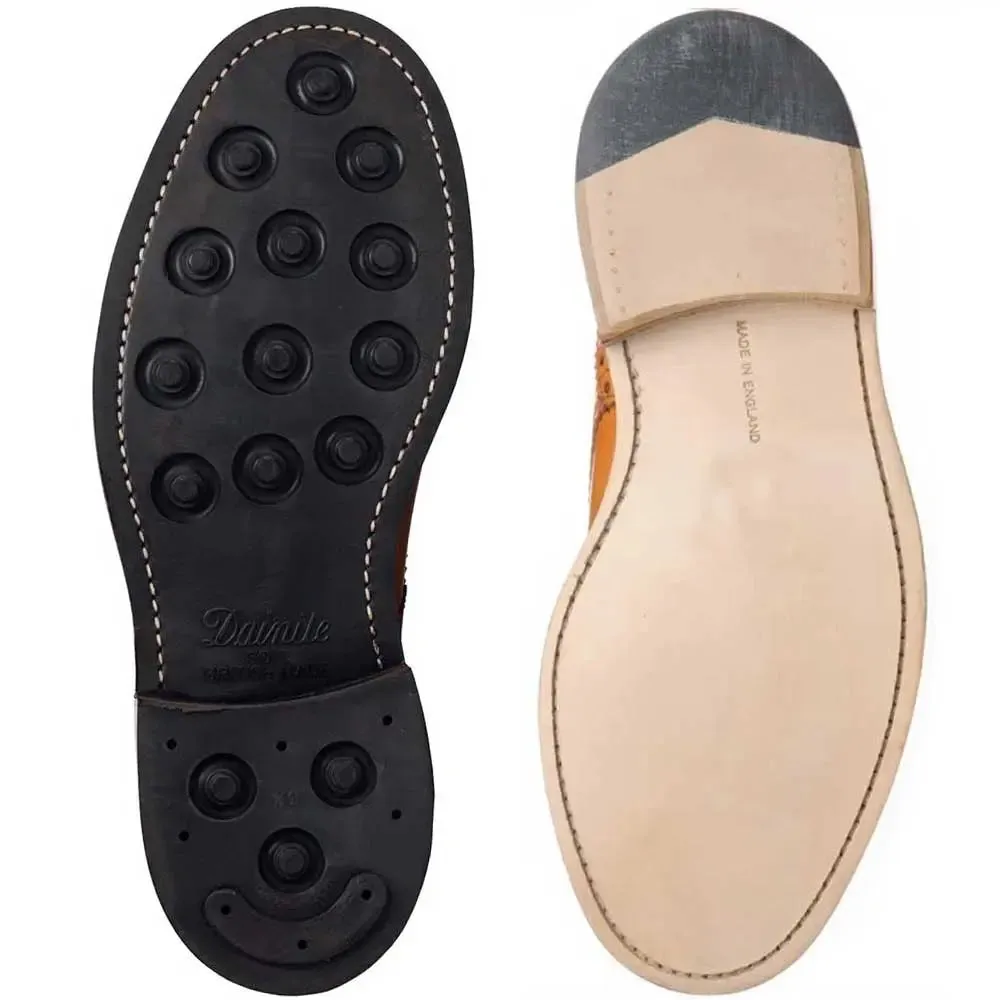 TRICKER'S Bourton Shoes - Mens Dainite or Leather Sole - Black Calf