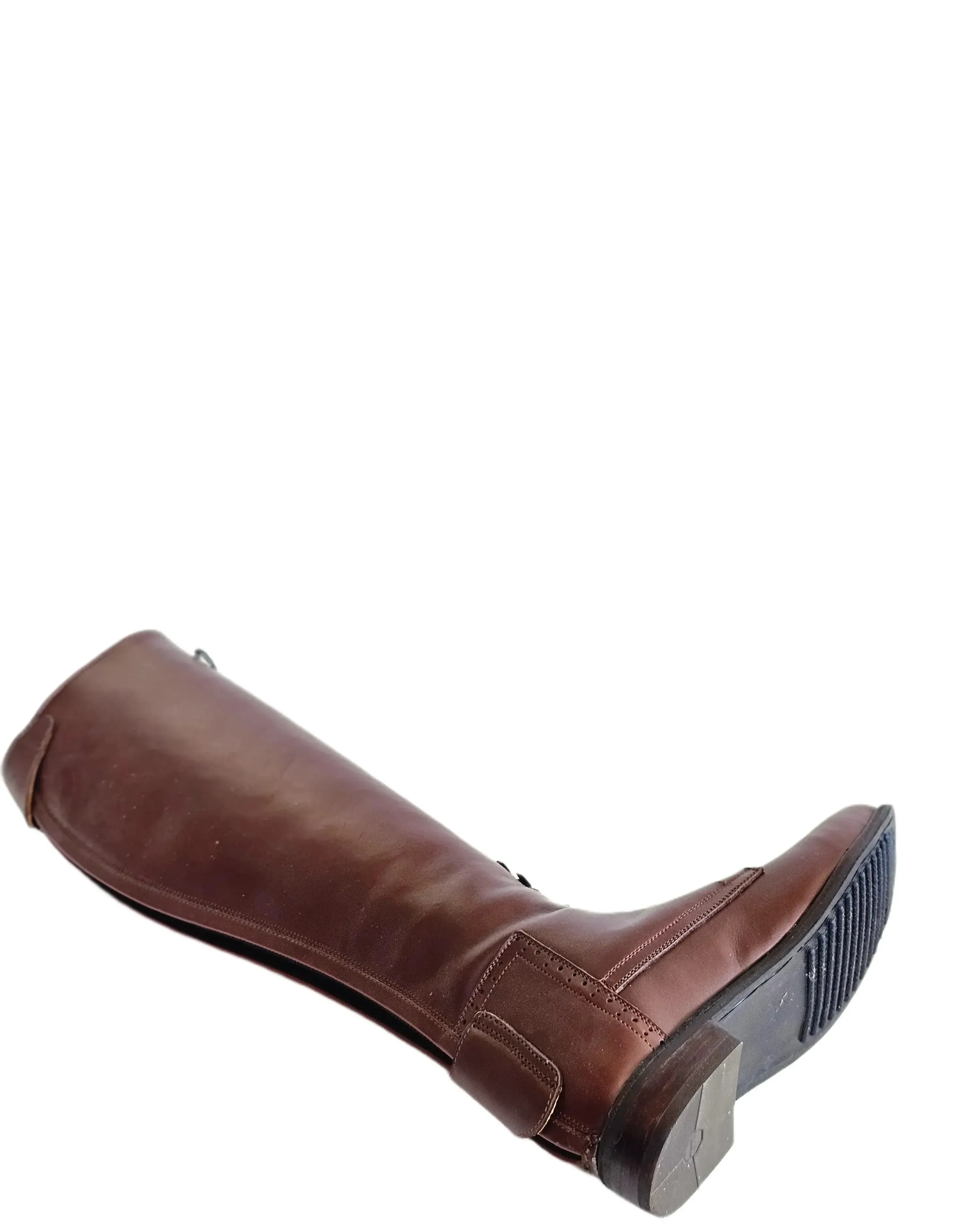 Tsoka Brogue medallion riding boots.