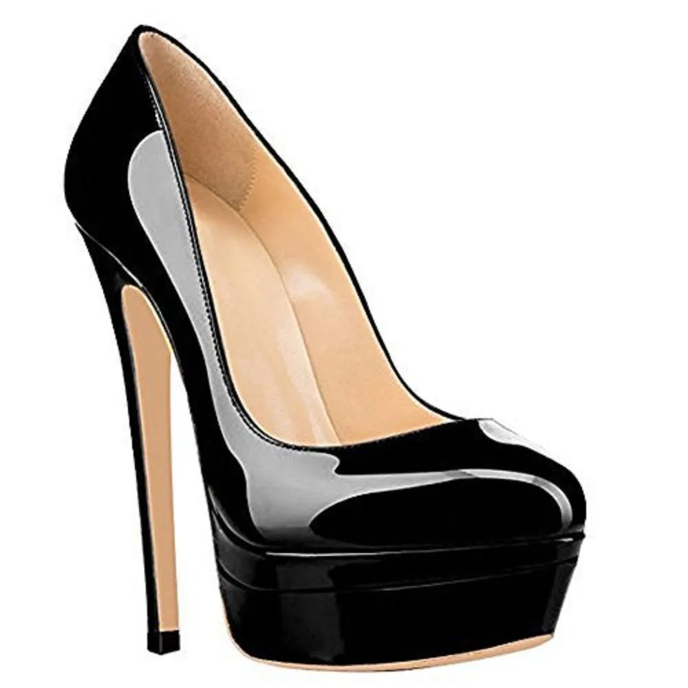 Tucomosi Women Platform Party Shoes Point Toe Stiletto