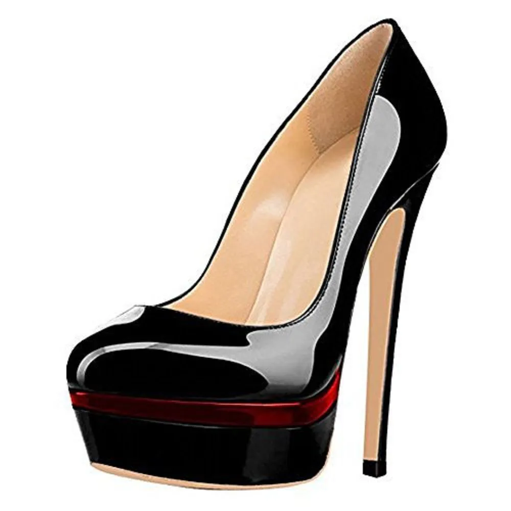 Tucomosi Women Platform Party Shoes Point Toe Stiletto