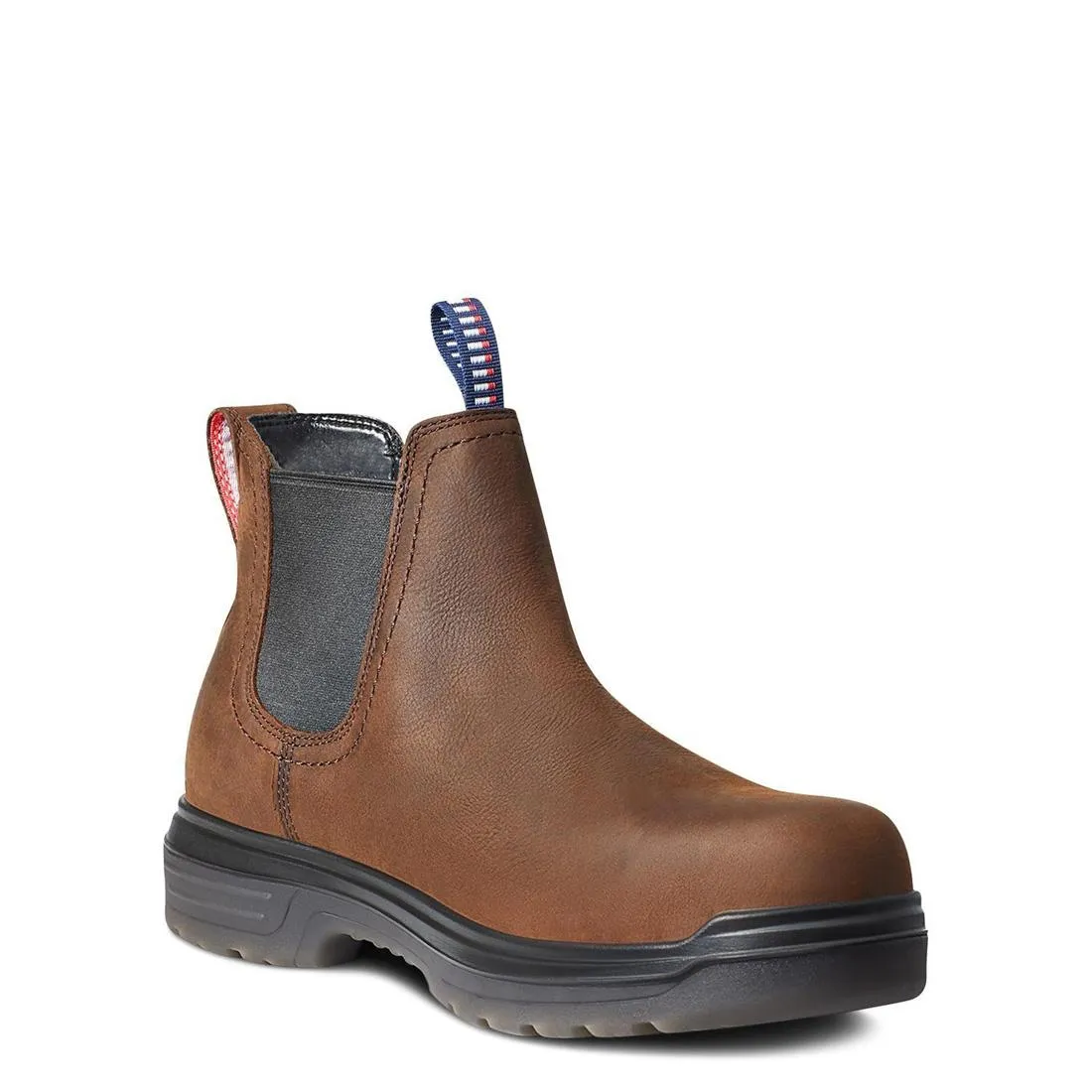 Turbo Carbon-Toe Waterproof USA Assembled Chelsea Work Boot Barley Brown