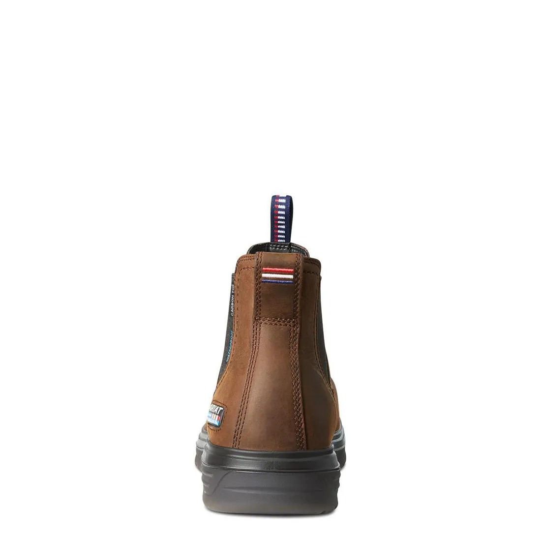 Turbo Carbon-Toe Waterproof USA Assembled Chelsea Work Boot Barley Brown